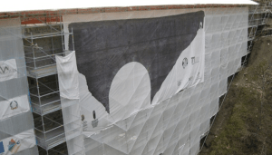 Pont d'Ael durante i lavori