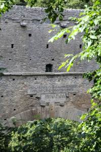 Pont d'Ael - fronte nord - l'iscrizione