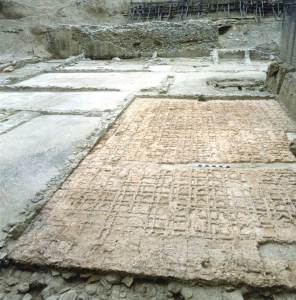 Il grande tablinum all'epoca degli scavi