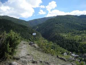 L'arrivo in vetta alla morena