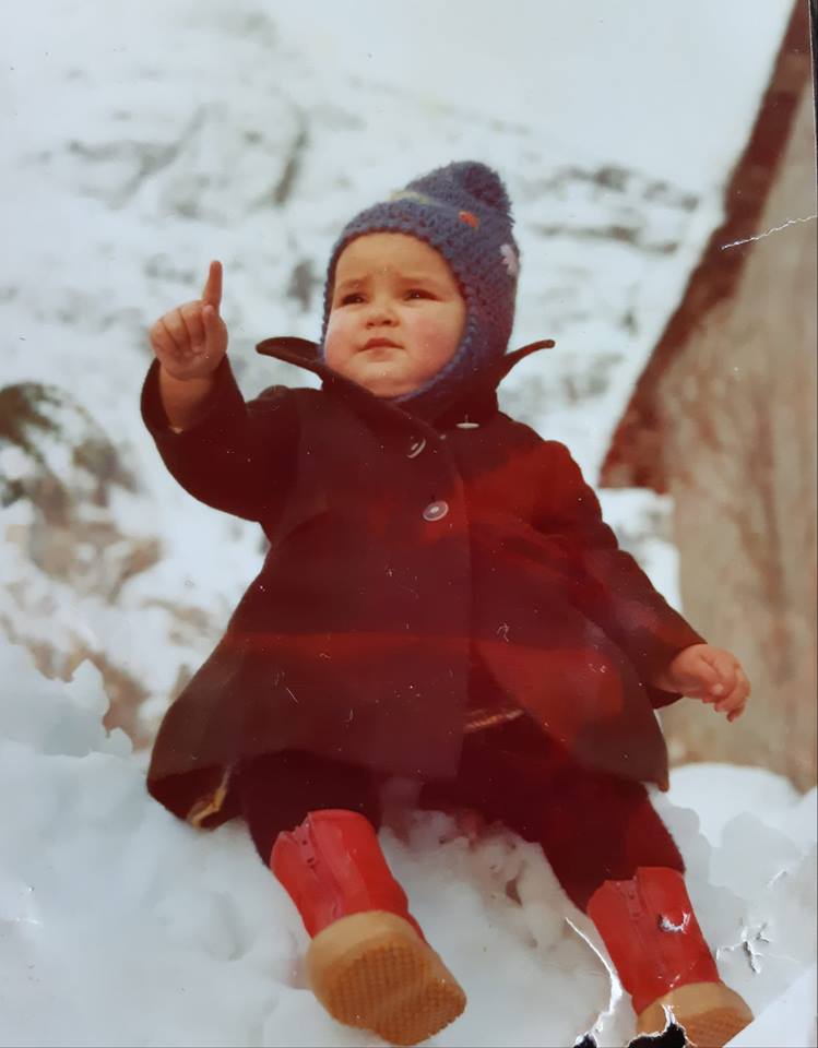 Io a 3 anni e ... il cielo d'inverno!