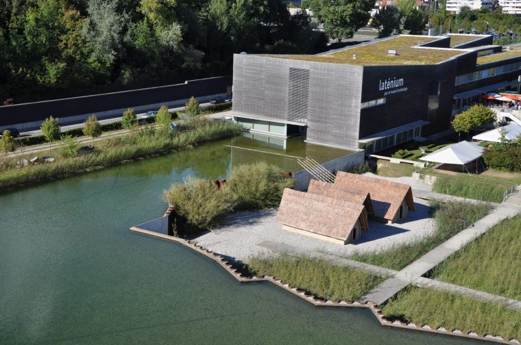 Laténium-le plus grand musée archéologique de Suisse. Neuchatel, Vallese, Svizzera