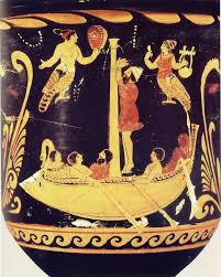 "Ulisse e le sirene"-cratere a figure rosse da Paestum (V secolo a.C.)