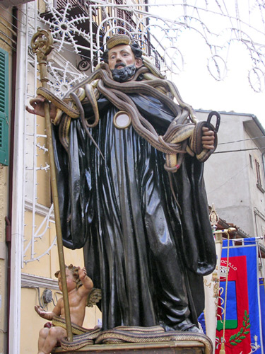 San Domenico di Sora durante la festa dei Serpari