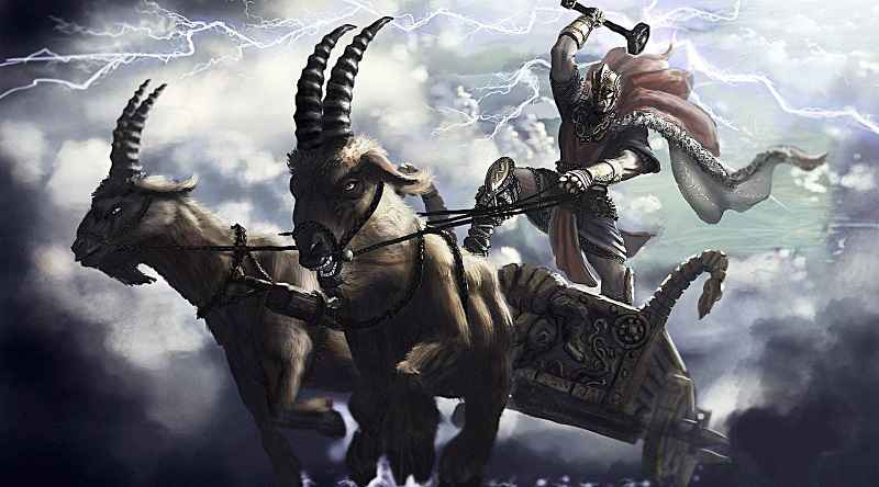 Thor sul suo carro (VitAntica)
