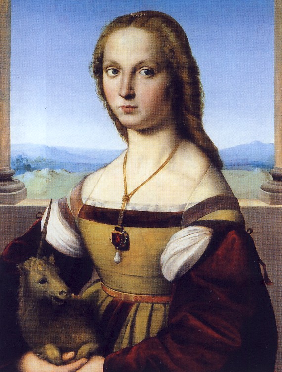Raffaello, Dama col Liocorno (1505-1506), Galleria Borghese, Roma