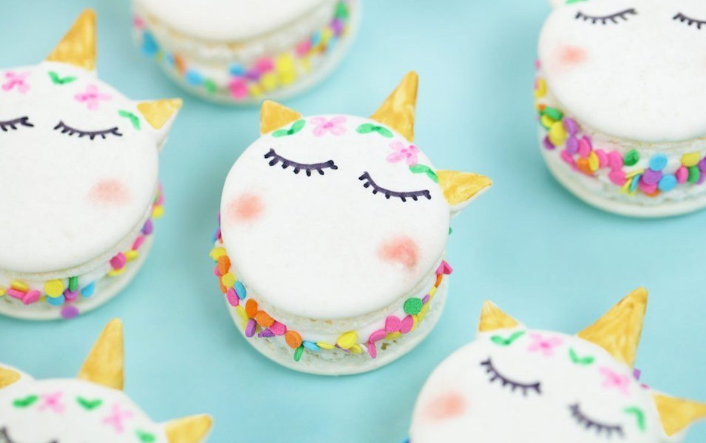 Unicorn-Macarons (Rosanna Pansino)